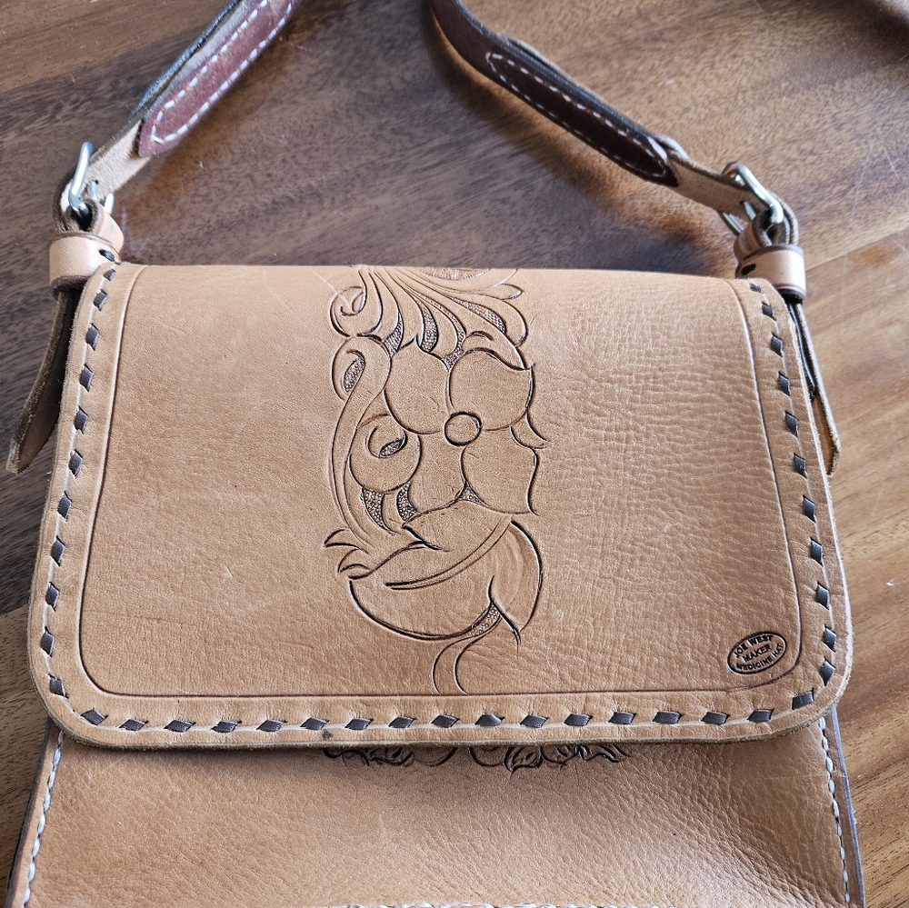 Handmade leather purse